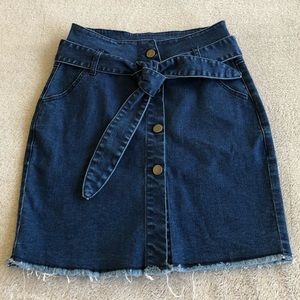 Blue Denim Skirt